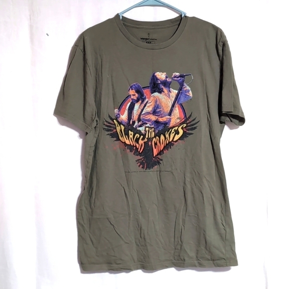 Wrangler Olive Green The Black Crowes Concert Tee Size Medium - Picture 1 of 3